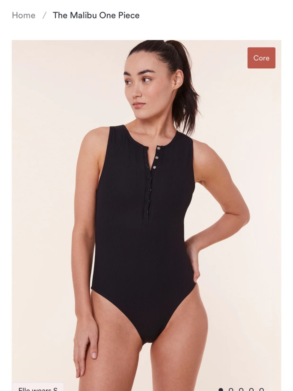 Andie Malibu One-Piece Swimsuit in Black